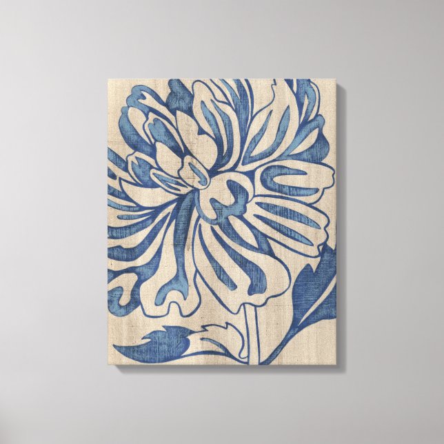 Indigo Mum Leinwanddruck (Vorderseite)