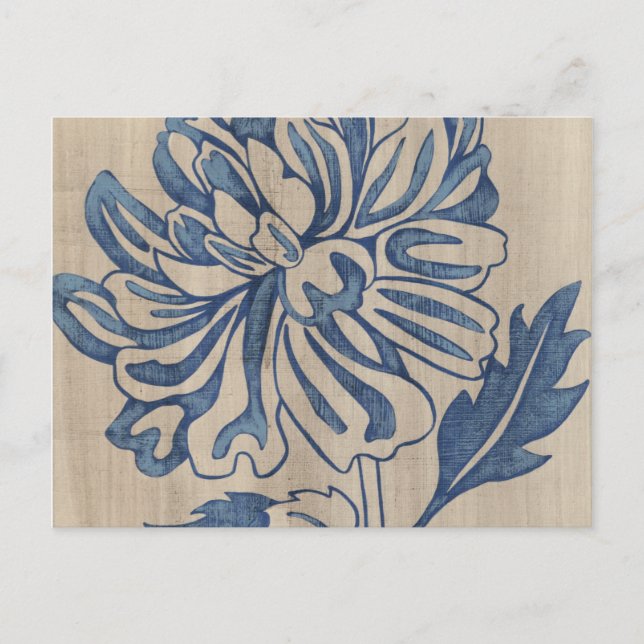 Indigo Mum Postkarte (Vorderseite)