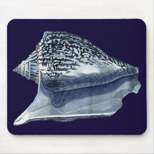 Indigo-Muscheln I Mousepad