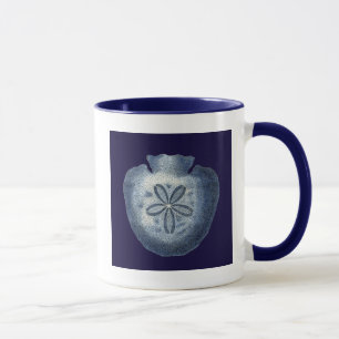 Indigo-Muscheln III Tasse