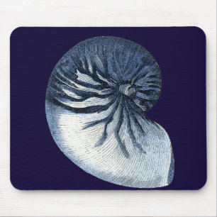 Indigo-Muscheln VII Mousepad