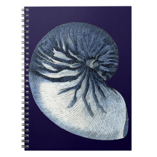Indigo-Muscheln VII Notizblock