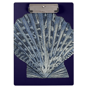 Indigo-Muscheln VIII Klemmbrett