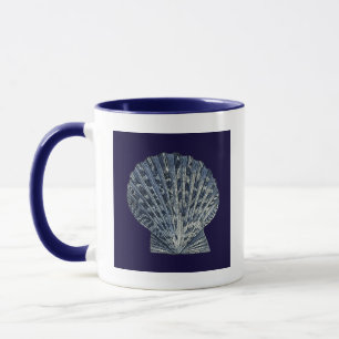 Indigo-Muscheln VIII Tasse
