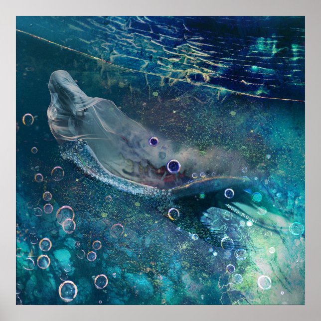 Indigo Mystique Unterwasser-Meerjungfrau Poster (Vorne)