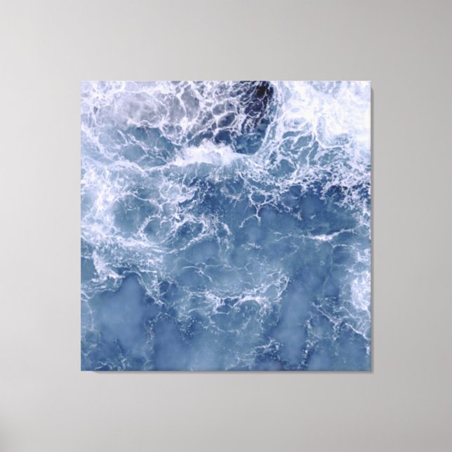 Indigo Ocean Foean Water Leinwanddruck (Vorderseite)