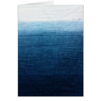 Indigo Ombre verblaßt Bad gefärbtes Shibori