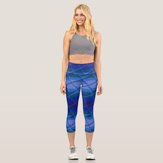Indigo-Palette Capri Leggings (Vorderseite)