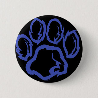 Indigo Paw - Schwarzer Hintergrund Button