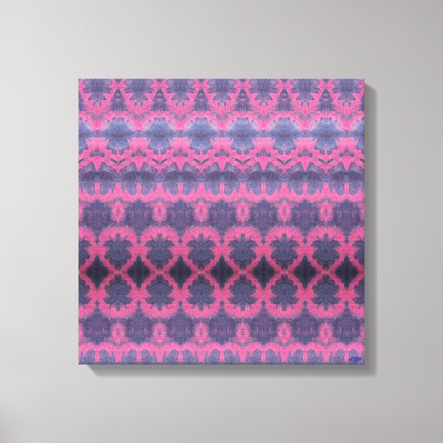 Indigo Pink II Stretched Canvas Print Leinwanddruck (Vorderseite)