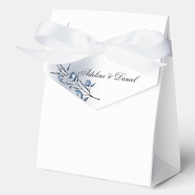Indigo Romance Hochzeitsgeschenkboxen Geschenkschachtel (Vorderseite)