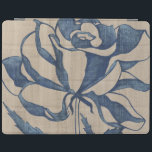 Indigo-Rose iPad Hülle<br><div class="desc">floral</div>