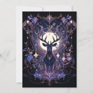 Indigo Rosen Gold Weihnachtskarten - Zum Ausdrucke Feiertagskarte