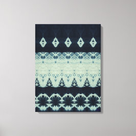Indigo-Schönheit-Shibori-Leinwanddruck Leinwanddruck