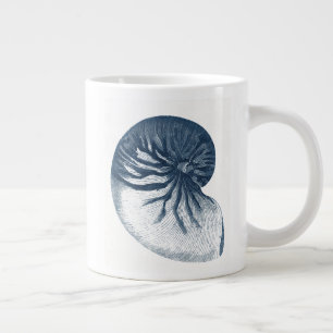 Indigo Shark Eye Seashell Jumbo-Tasse