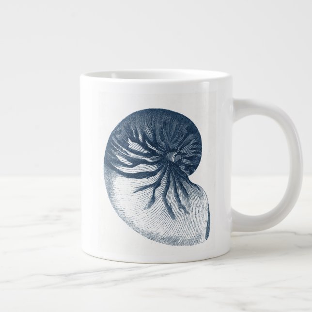 Indigo Shark Eye Seashell Jumbo-Tasse (Rechts)