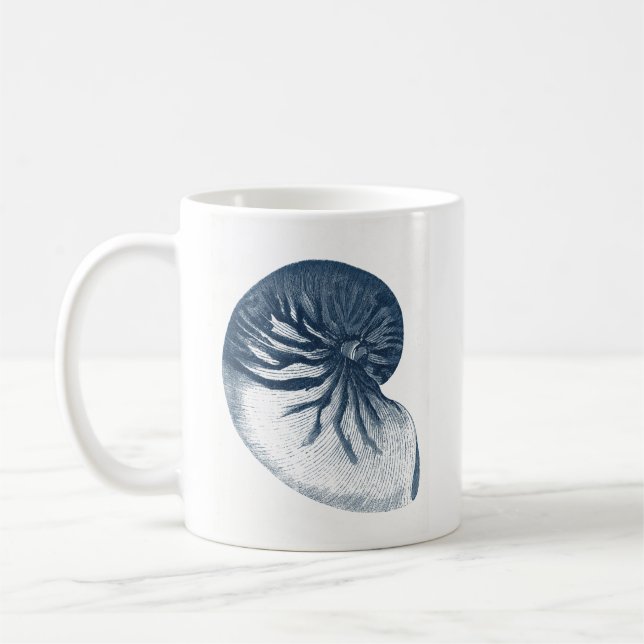 Indigo Shark Eye Seashell Kaffeetasse (Links)