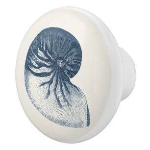 Indigo Shark Eye Seashell Keramikknauf
