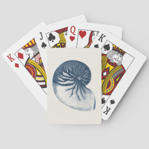 Indigo Shark Eye Seashell Spielkarten