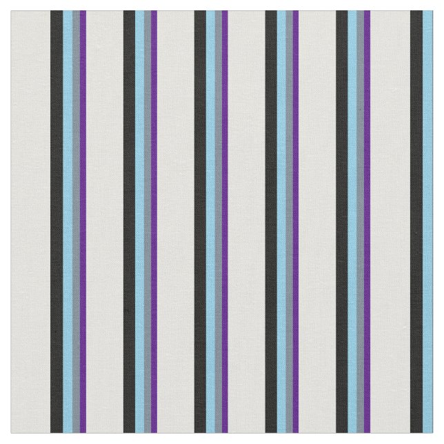 Indigo, Slate Gray, Sky Blue, Black & Light Cyan Stoff (Nahaufnahme)
