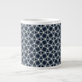 Indigo Snowflower Lattice Jumbo-Tasse