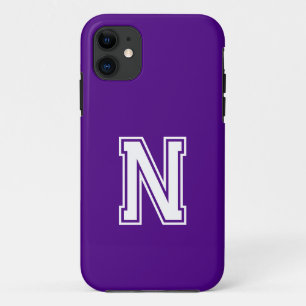 Indigo Solid Color Minimalistisch Monogramm Case-Mate iPhone Hülle