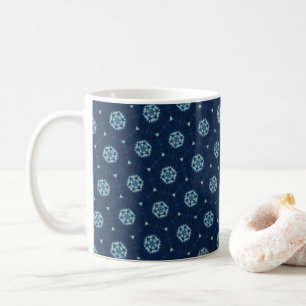Indigo Spirit: Boho African Geometry Kaffeetasse