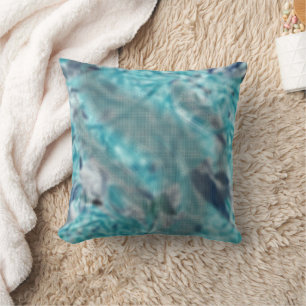Indigo Splash Drops Kissen