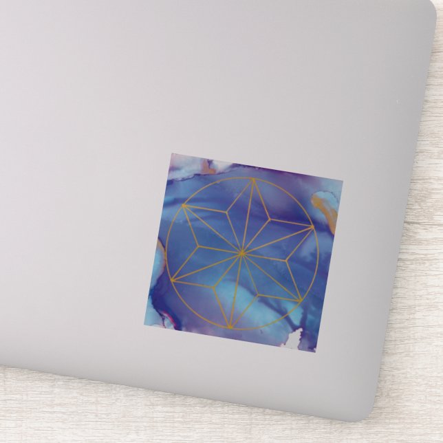 Indigo star sticker (Detail)