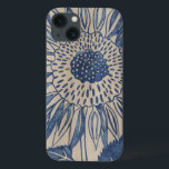 Indigo Sunflower iPhone 13 Hülle<br><div class="desc">floral</div>