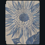 Indigo Sunflower iPad Hülle<br><div class="desc">floral</div>