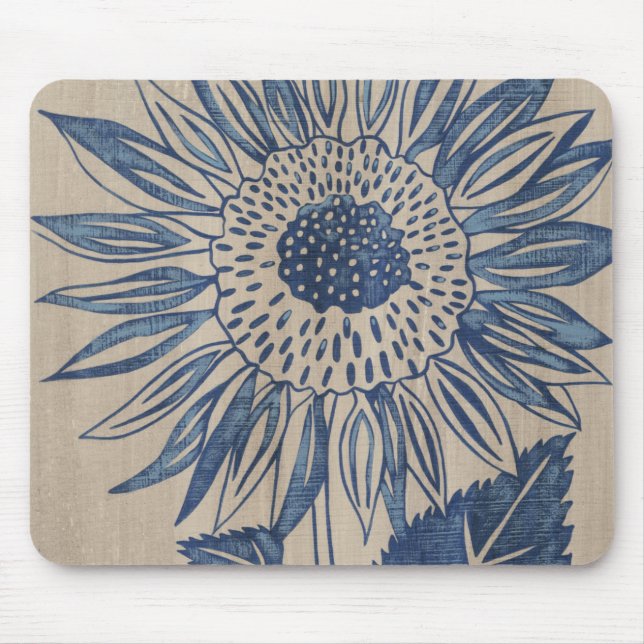 Indigo Sunflower Mousepad (Vorne)
