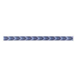 Indigo Tangram Ribbon Satinband
