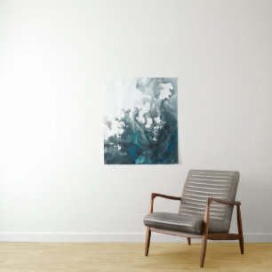 Indigo Tempest Wandteppich