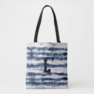 Indigo-Tie-Dye-Monogramm-Tasche aus Canvas