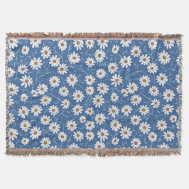 Indigo Traum Gänseblümchen Decke