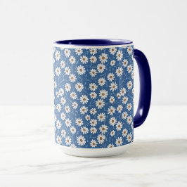 Indigo Traum Gänseblümchen Tasse