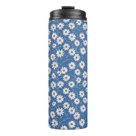 Indigo Traum Gänseblümchen Thermosbecher