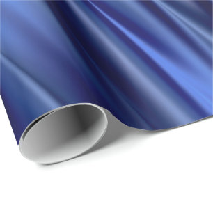 Indigo u. violette blaue Satinartstreifen Geschenkpapier