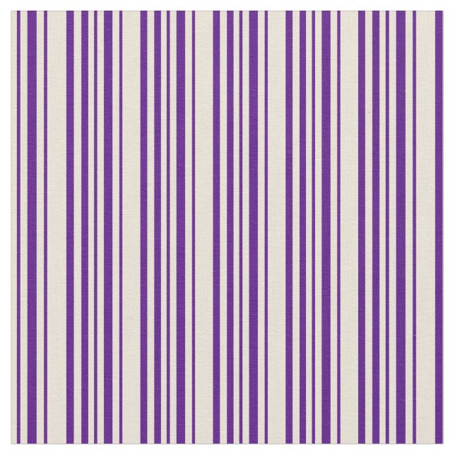 Indigo- und Bisque-Muster Stoff (Nahaufnahme)