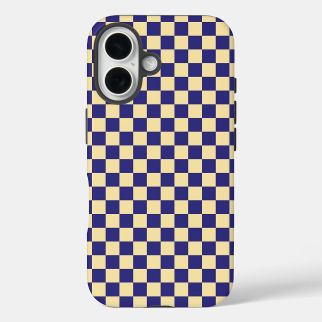 Indigo- und Butter-Karuomuster Case-Mate iPhone Hülle (Rückseite)