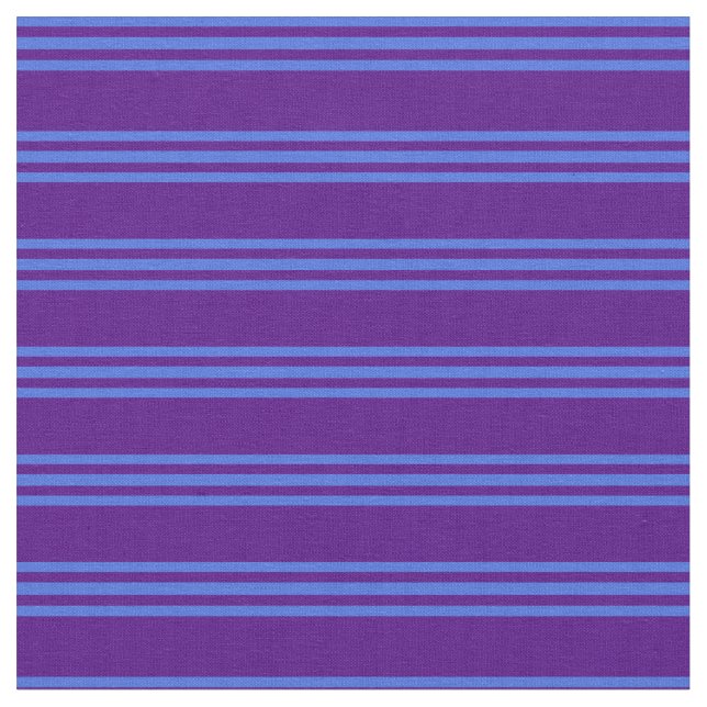 Indigo und Royal Blue Muster der Streifen Stoff (Nahaufnahme)