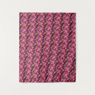Indigo- und violette Kunstwerke Wandteppich