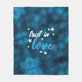 Indigo "Vertraue der Liebe" Fleecedecke