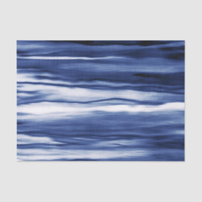Indigo Waves Seidenpapier (Vorderseite)