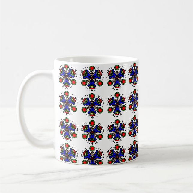 Indigo Zen Blüte Kaffeetasse (Links)