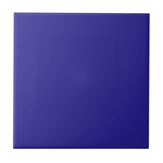 Indigoblau-Solid-Farbtafel Fliese (Vorderseite)
