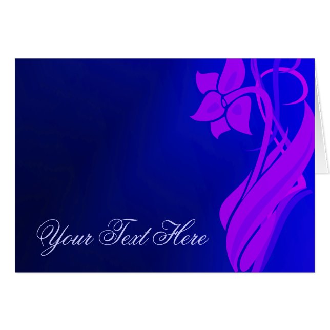 Indigofloralkarte (Vorderseite (Horizontal))