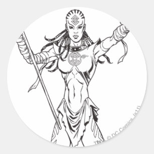 Indigostamm 6 runder aufkleber