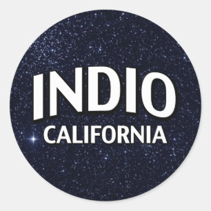 Indio Kalifornien Runder Aufkleber